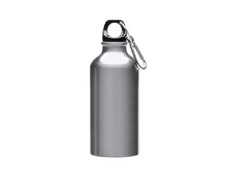 Aluminiumtrinkflasche 400 ml, Karabinerhaken, zur Sublimation