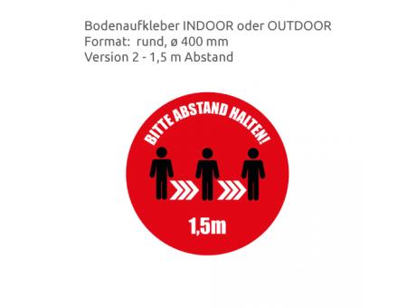 HEJU Abstandsbeschilderung Indoor / Outdoor