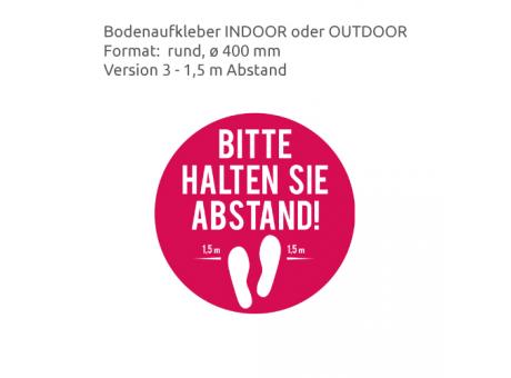 HEJU Abstandsbeschilderung Indoor / Outdoor