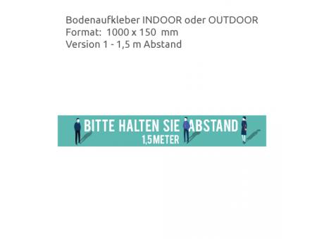 HEJU Abstandsbeschilderung Indoor / Outdoor