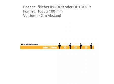 HEJU Abstandsbeschilderung Indoor / Outdoor