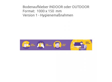 HEJU Abstandsbeschilderung Indoor / Outdoor