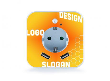 4in1 LED-Nachtlicht mit Bewegungsmelder & Steckdose inkl. USB