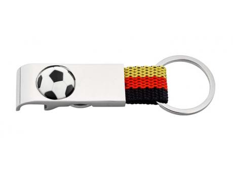 Schlüsselanhänger Flaschenöffner Fußball mit Einkaufswagen-Chip