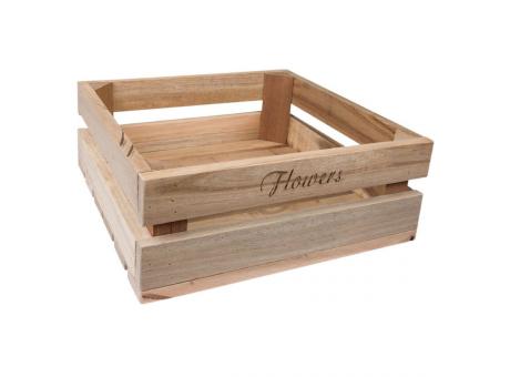 Holzkiste mittel Flowers