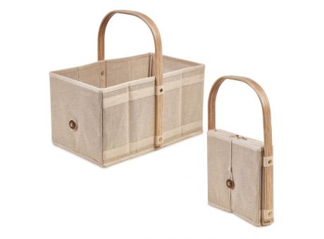 Einkaufskorb „Handle-Box Nature“ mit zwei Obst- u. Gemüsebeuteln