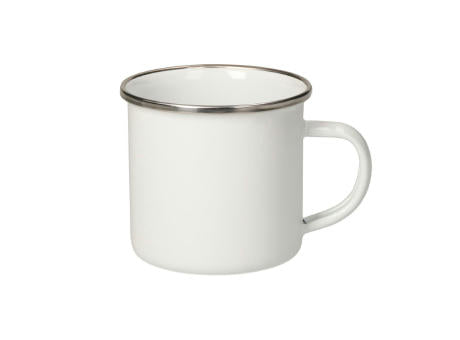 Emaille-Becher "Cozy",300 ml, weiß