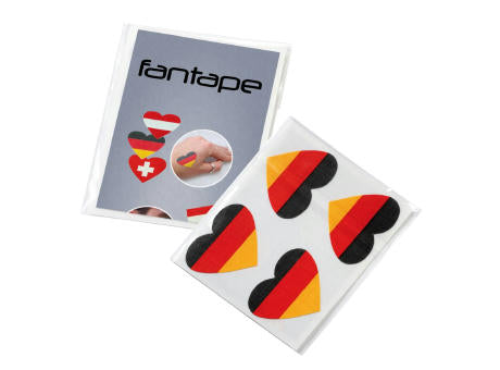Fantape "Herz", 4er-Set