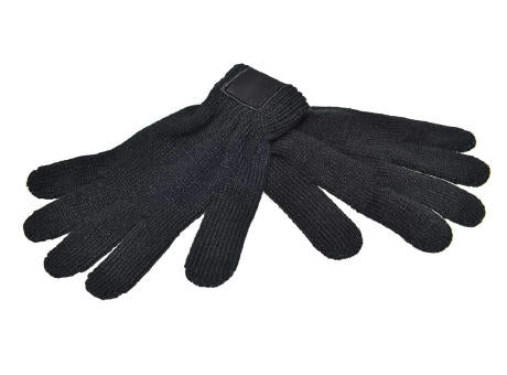 Strickhandschuhe mit Label