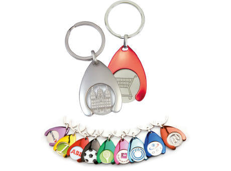 Metall Chiphalter Tropfenform farbig