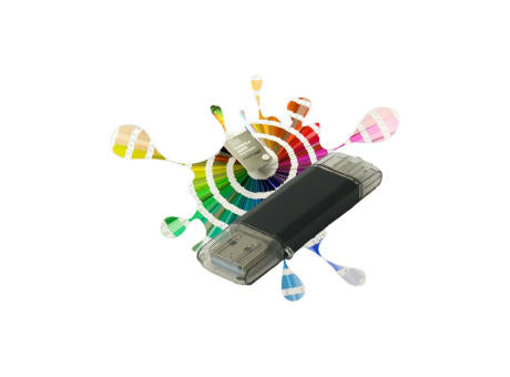 ST21M USB 2.0 A 1 GB Metall-Wunschfarbe
