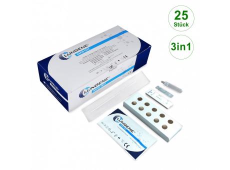 Antigen 3in1 Schnelltest | BfArM | 25er Box | Clungene | Preis pro Test