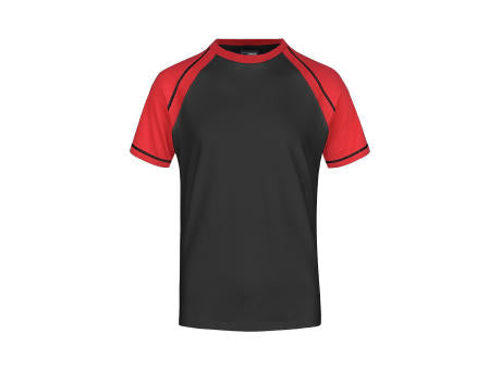 Men's Raglan-T - T-Shirt in sportlicher, zweifarbiger Optik