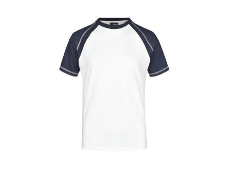 Men's Raglan-T - T-Shirt in sportlicher, zweifarbiger Optik