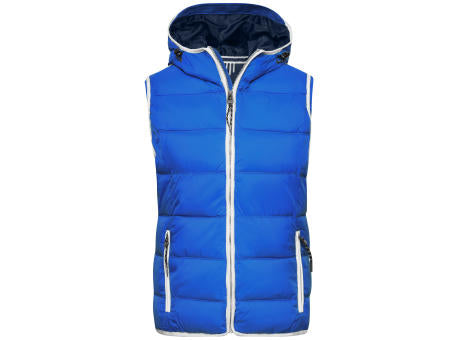 Ladies' Maritime Vest - Modische Steppweste mit angeschnittener Kapuze