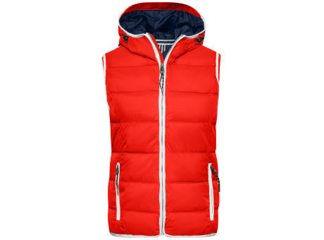 Ladies' Maritime Vest - Modische Steppweste mit angeschnittener Kapuze