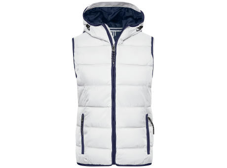 Ladies' Maritime Vest - Modische Steppweste mit angeschnittener Kapuze