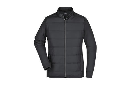 Ladies' Hybrid Sweat Jacket - Modische Sweatjacke in attraktivem Materialmix