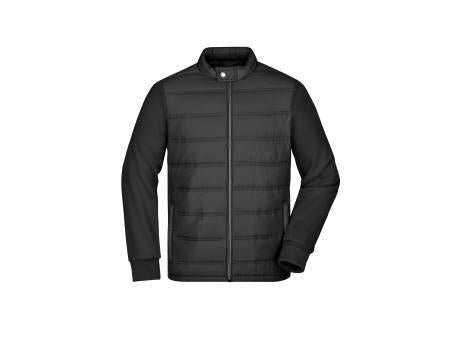 Men's Hybrid Sweat Jacket - Modische Sweatjacke in attraktivem Materialmix