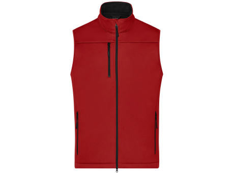 Men's Softshell Vest   GRS - Klassische Softshellweste im sportlichen Design aus recyceltem Polyester