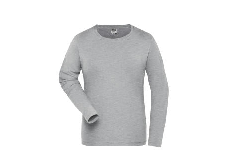 Ladies' ORGANIC Stretch-Longsleeve Work - SOLID -   OCS Blended - Langarm-Shirt aus weichem Elastic-Single Jersey