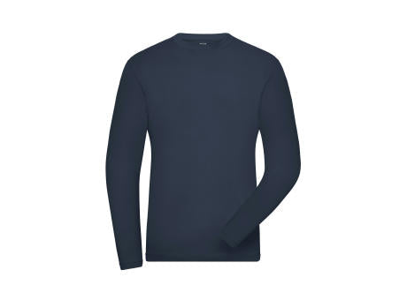 Men's ORGANIC Stretch-Longsleeve Work - SOLID -   OCS Blended - Langarm-Shirt aus weichem Elastic-Single Jersey