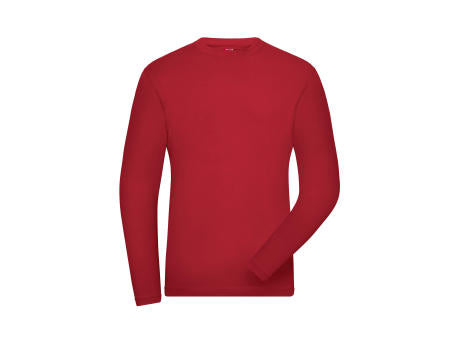 Men's ORGANIC Stretch-Longsleeve Work - SOLID -   OCS Blended - Langarm-Shirt aus weichem Elastic-Single Jersey