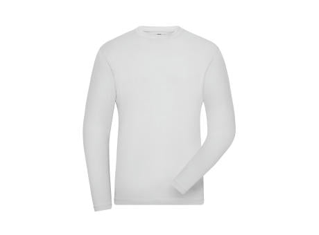 Men's ORGANIC Stretch-Longsleeve Work - SOLID -   OCS Blended - Langarm-Shirt aus weichem Elastic-Single Jersey