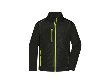 Men's Hybrid Jacket   GRS - Softshelljacke im attraktiven Materialmix