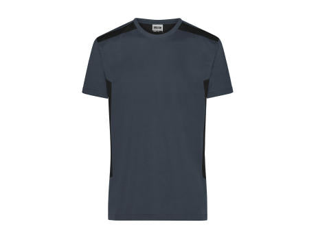Men's Workwear T-Shirt - STRONG -   GRS & OCS Blended - Strapazierfähiges und pflegeleichtes T-Shirt mit Kontrasteinsätzen