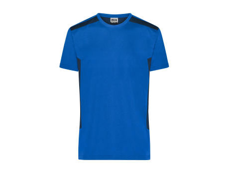 Men's Workwear T-Shirt - STRONG -   GRS & OCS Blended - Strapazierfähiges und pflegeleichtes T-Shirt mit Kontrasteinsätzen