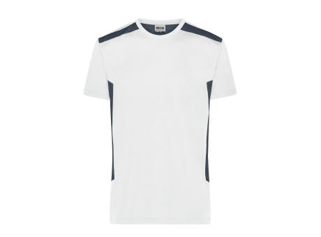 Men's Workwear T-Shirt - STRONG -   GRS & OCS Blended - Strapazierfähiges und pflegeleichtes T-Shirt mit Kontrasteinsätzen