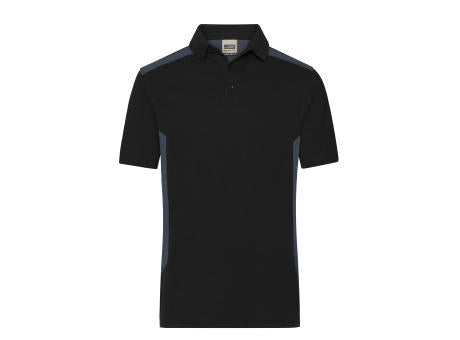 Men's Workwear Polo - STRONG -   GRS & OCS Blended - Strapazierfähiges und pflegeleichtes Polo mit Kontrasteinsätzen