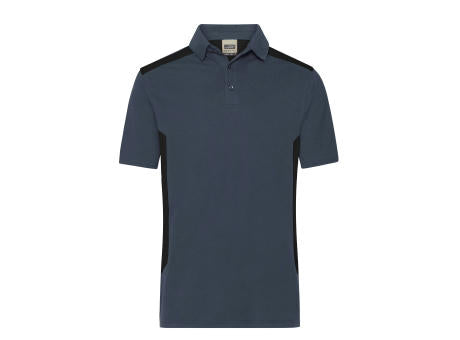 Men's Workwear Polo - STRONG -   GRS & OCS Blended - Strapazierfähiges und pflegeleichtes Polo mit Kontrasteinsätzen
