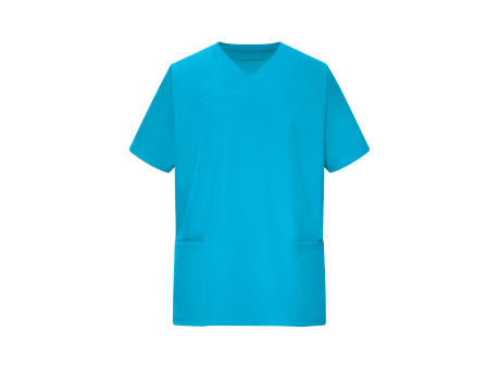 Men's Stretch-Kasack - Elastischer Kasack mit V-Ausschnitt