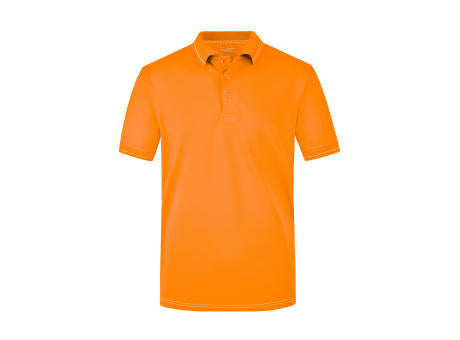 Men's Elastic Polo - Hochwertiges Poloshirt mit Kontraststreifen
