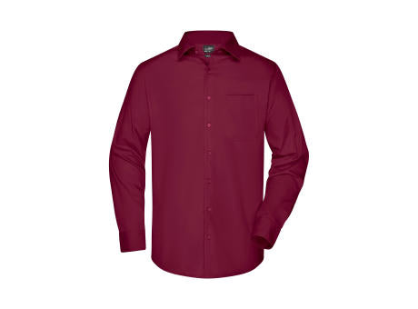 Men's Business Shirt Long-Sleeved - Klassisches Shirt aus strapazierfähigem Mischgewebe