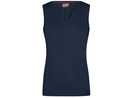 Ladies' V-Neck Pullunder - Klassischer Baumwoll-Pullunder