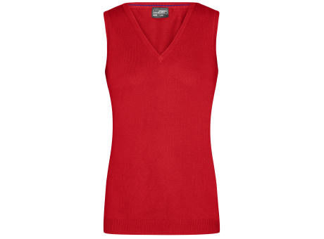 Ladies' V-Neck Pullunder - Klassischer Baumwoll-Pullunder