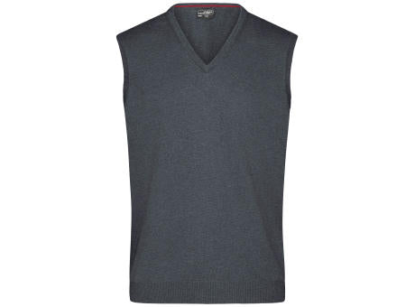 Men's V-Neck Pullunder - Klassischer Baumwoll-Pullunder