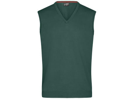 Men's V-Neck Pullunder - Klassischer Baumwoll-Pullunder