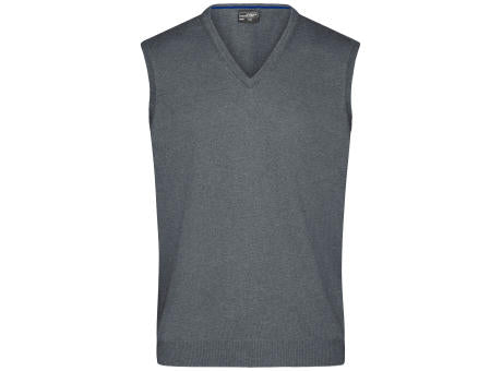 Men's V-Neck Pullunder - Klassischer Baumwoll-Pullunder