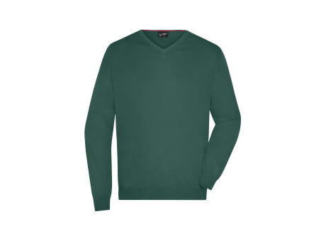 Men's V-Neck Pullover - Klassischer Baumwoll-Pullover