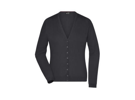Ladies' V-Neck Cardigan - Klassische Baumwoll-Strickjacke
