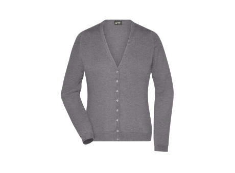 Ladies' V-Neck Cardigan - Klassische Baumwoll-Strickjacke