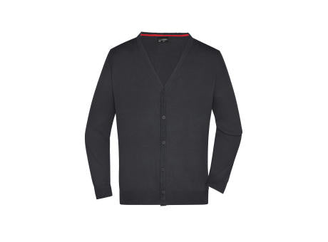 Men's V-Neck Cardigan - Klassische Baumwoll-Strickjacke