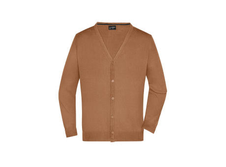 Men's V-Neck Cardigan - Klassische Baumwoll-Strickjacke