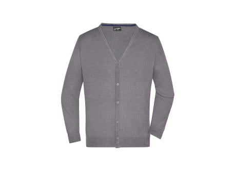 Men's V-Neck Cardigan - Klassische Baumwoll-Strickjacke