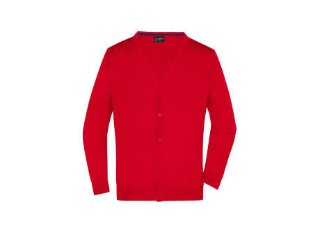 Men's V-Neck Cardigan - Klassische Baumwoll-Strickjacke