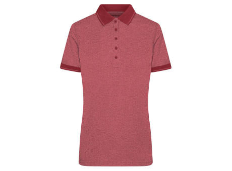 Ladies' Heather Polo - Melange Polo mit modischen Details